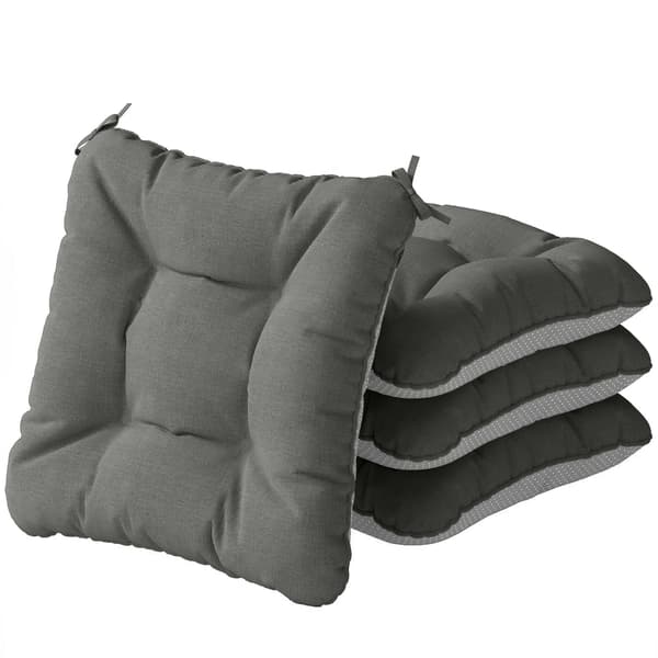 Sittdyna Set 39,5x39,5x10 cm Mörkgrå Polyester