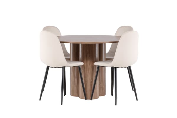 Spisebord Olivia 110 cm Mocha