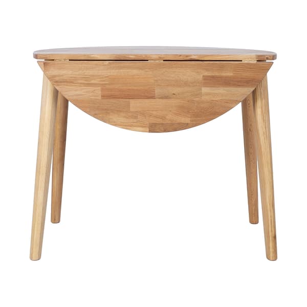 Drop Leaf Bord BIRKA 90x75 cm Egtræ