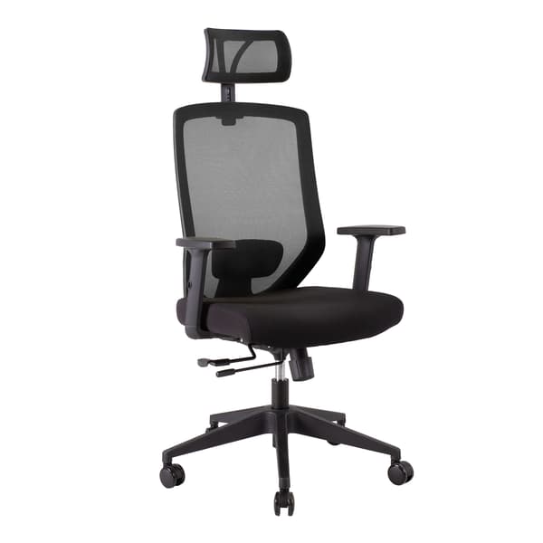 Kontorstol JOY 64x64x115-125 cm Sort