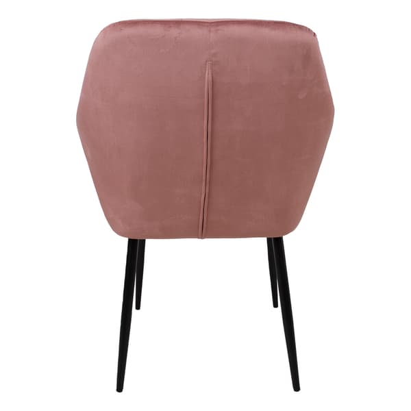 Stol Evelin 58x59x81 cm Rosa Samtyg