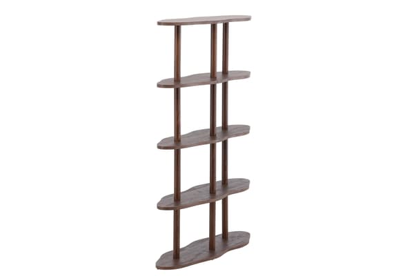 Bogreol Moln 105x30x140 cm Mocca MDF