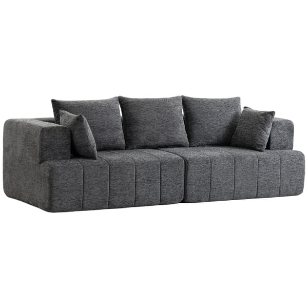 3-sits soffa 248x104x87 cm grå