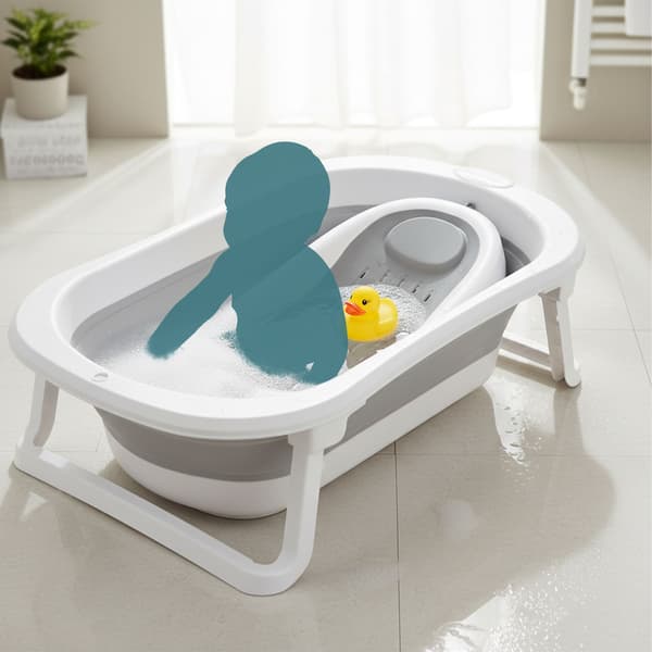 Hopfällbart babybadkar med insats, Kodustaar
