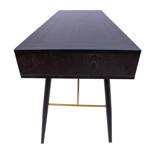 Skrivebord LUXEMBOURG 120x48x75 cm Sort