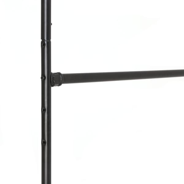 Vaateteline, 130x49x201 cm, Musta