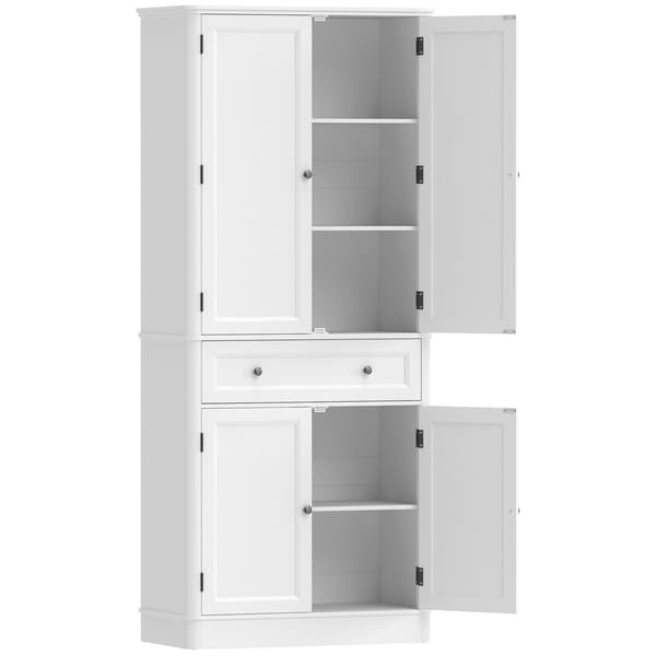 Kökskåp 80x39,5x186,4 cm Vit MDF