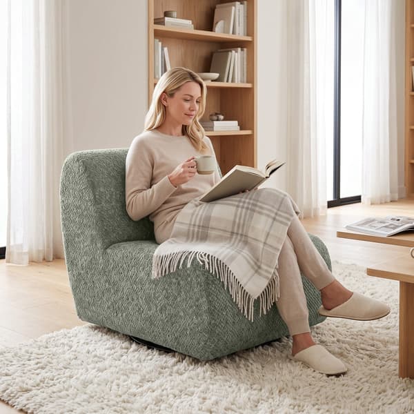 Drejelig loungestol 70x90x70 cm grå