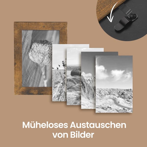 Fotopresentationsram, 60x49,3 cm, Brun