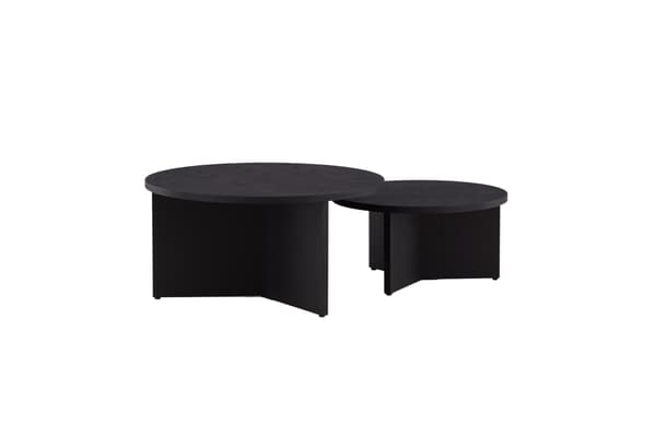 Sofabordssæt Saltö 65x85 cm Sort MDF