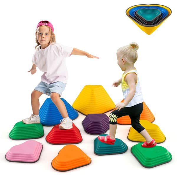 Børns Balanceklodser, Multifarvede , Star