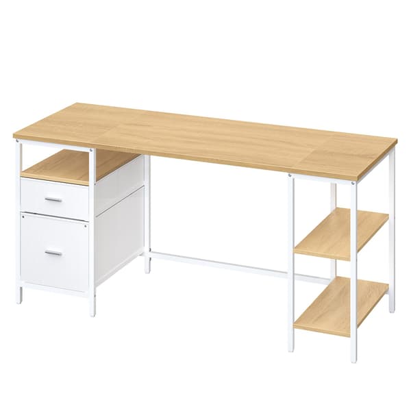 Skrivebord 160x60x76 cm Sort