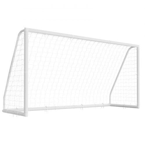 Fodboldmål sæt 365x182 cm hvid