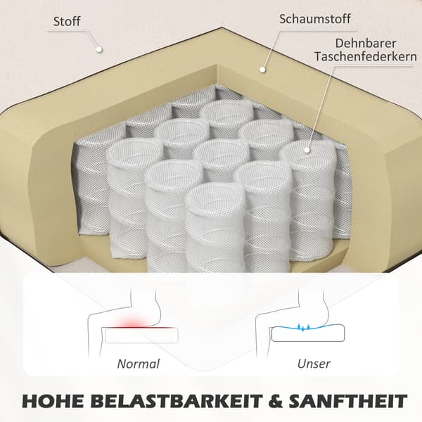 Soffa 2-sits 117x56,5x77 cm Vit Trä