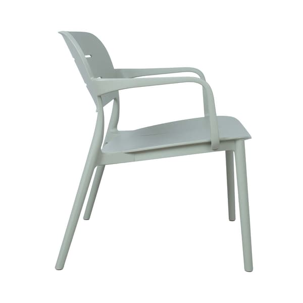 Stol Mango 64x66x75,5 cm grågrön plast