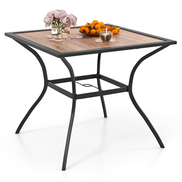 Patio Dining Table, 85x85x74 cm, Ruskea Musta , Star