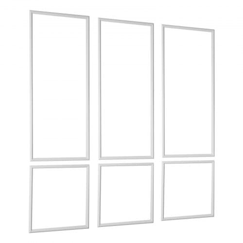 Vägglistkit, 61x137x61 cm, Vit, Polystyren