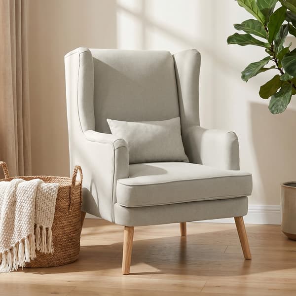 Accentstol 77x77x110 cm beige