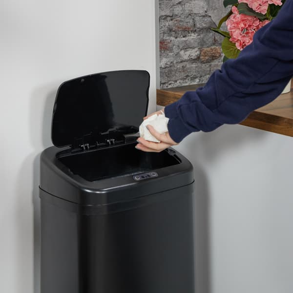 Köksavfallshink, Sensor, Stål, Svart, Kodustaar