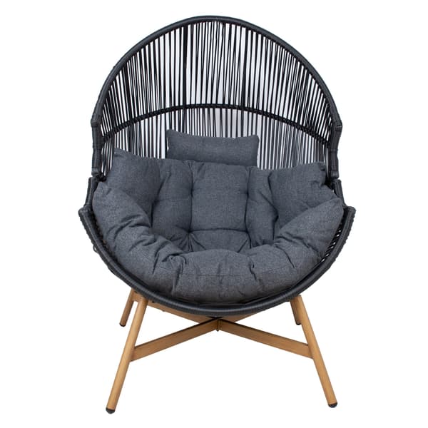 Fritidsstol Helsinki 98x101x142 cm Sort