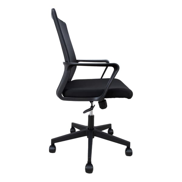 Kontorstol EMMA 57x65x98-104 cm Sort