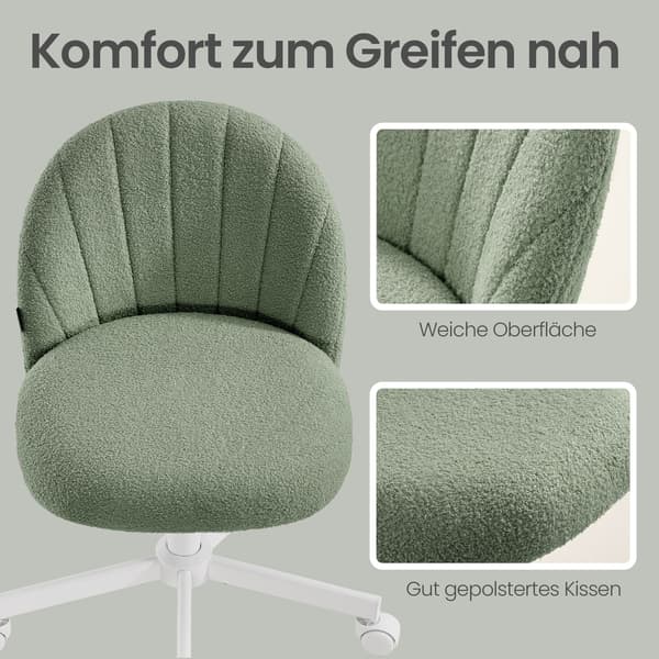 Makeupstol, Kontorstol, Overflade i Teddyfleece