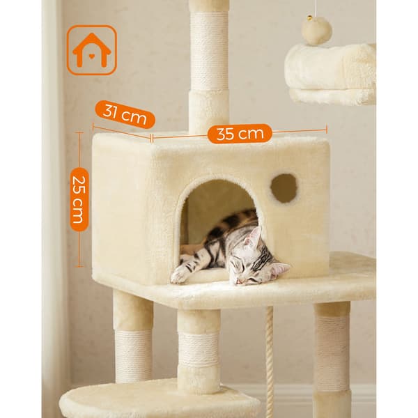 Kattträd 143x55x45 cm Beige