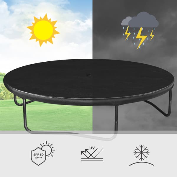 Trampolinskydd, 325 cm, Svart