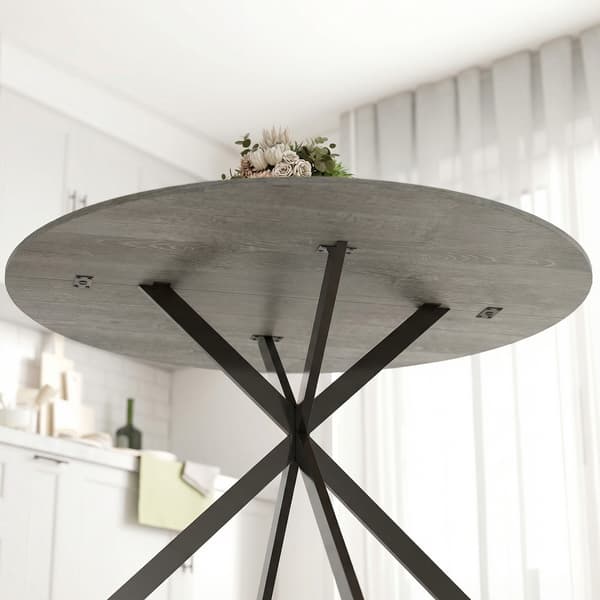 Spisebord, 100x75 cm, Grå, Stål