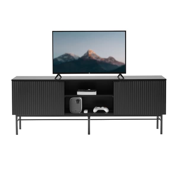 TV-bord SEQUENCE 150x40x55 cm Svart