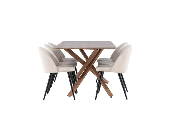 Spisebord Piazza 180x90 cm Mokka
