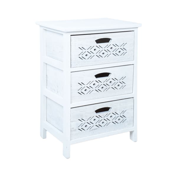 Kommode MIHKLI 40x29x58 cm hvidt træ