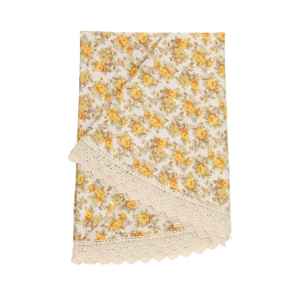 Bordstablett 170 cm Beige Rosa tyg
