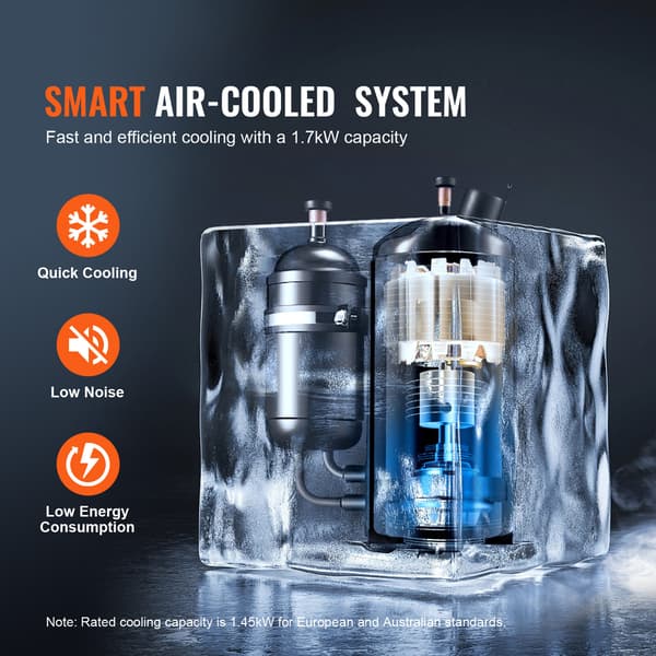 Industriel vandkøler, CW6000, 15L, kølesystem, metal