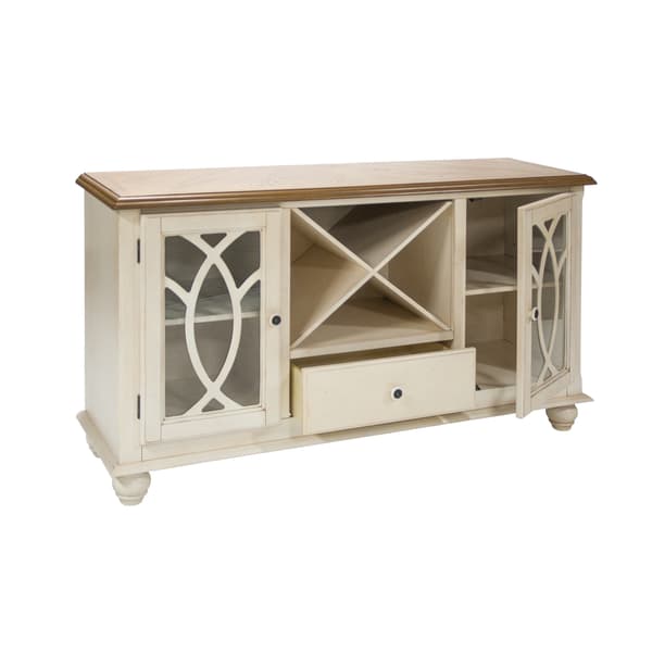 Sideboard LILY 152x46x84 cm vit trä