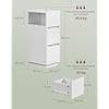 Sengeborde 2 stk 25x30x65 cm skyhvid