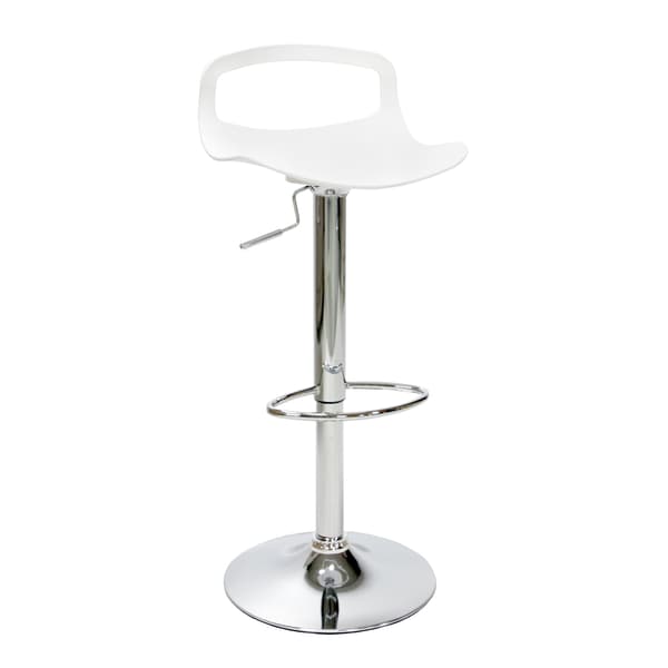 Barstol ANDY 39x35x77,5-98 cm vit