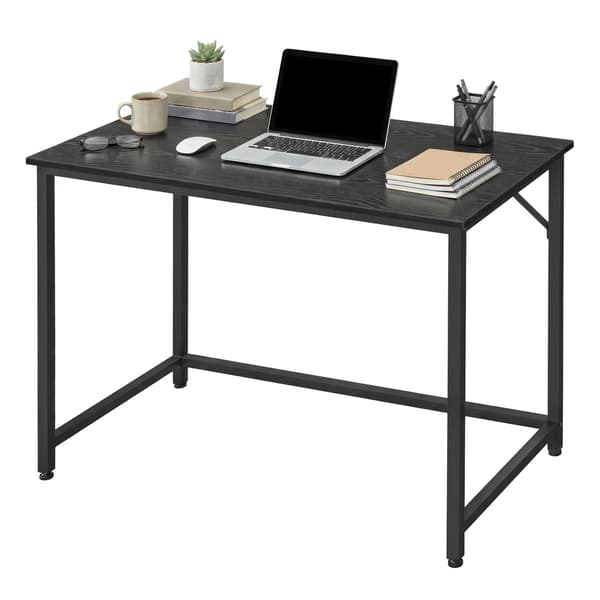 Computerbord 50x100x75 cm Sort Stål