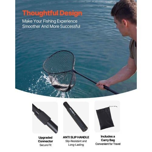 Fiskegarn DT-003 Foldbart 56,3 in Sort