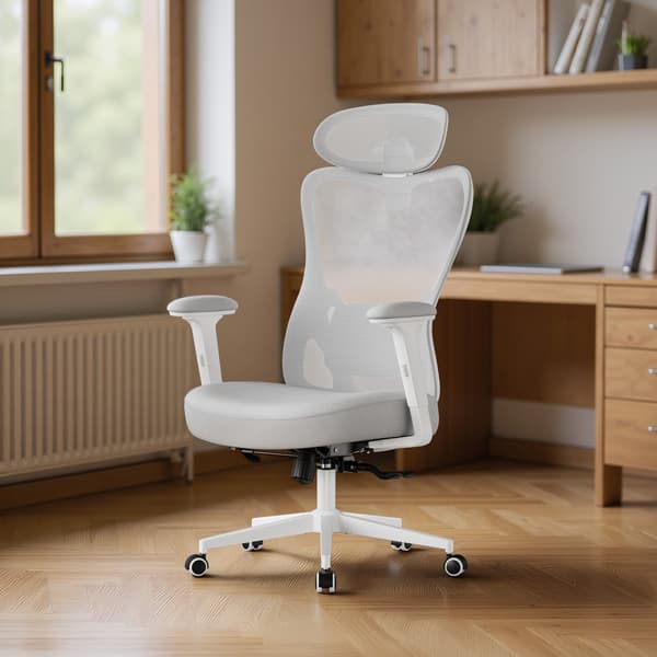 Kontorstol 70x70x113-130 cm Grå