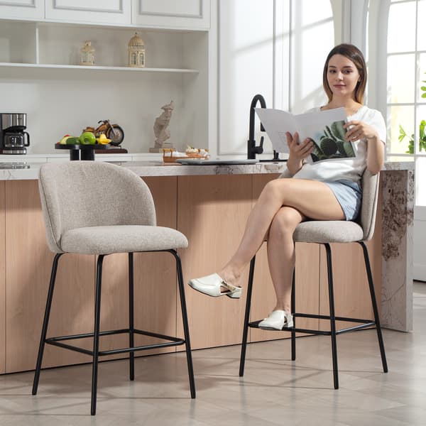 Barstolset 50x55x93 cm Grå Stål
