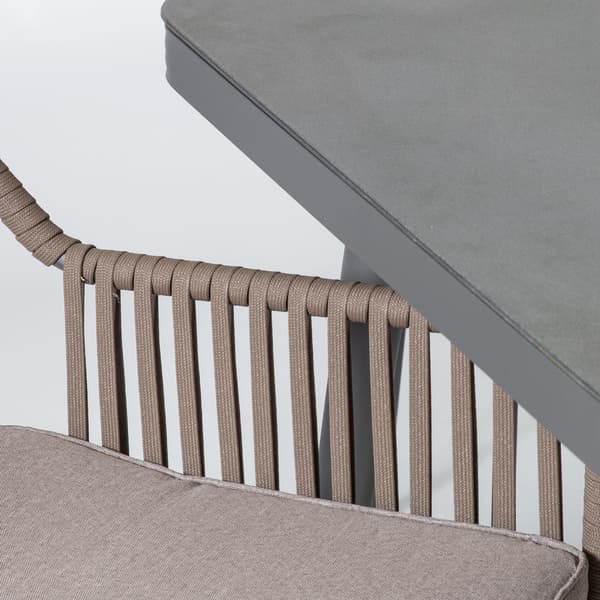 Puutarhakalustesetti Andros 180x90x75 cm Harmaa