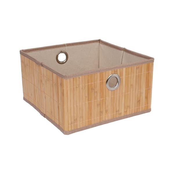 Hopfällbar korg 30x30x17 cm bambu