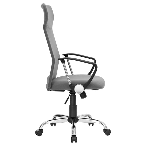 Kontorstol, 63x63x110-120 cm, Grå, Stof