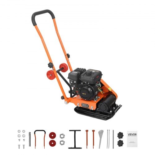 Pladevibrator 41x31,5 cm Sort Benzinmotor