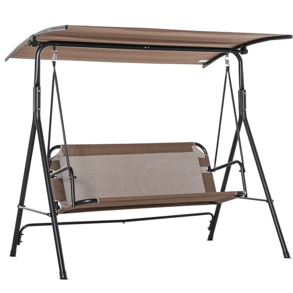 Hammockgunga för veranda, 172x110x155 cm, Brun