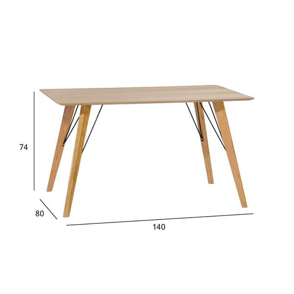 Matbord HELENA 140x80x74 cm Ek