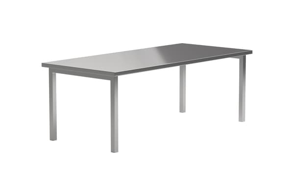 Spisebord Cilo 210x95x75 cm Sølv Rustfrit Stål