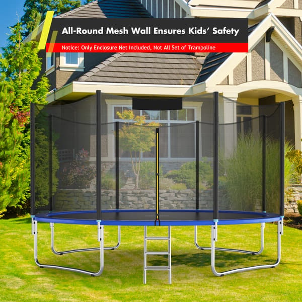 Trampolin Udskiftning Beskyttelsesnet, 12 ft, Sort , Star