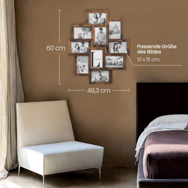 Fotopresentationsram, 60x49,3 cm, Brun
